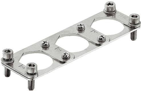 Harting Halterahmen Buchseneinsatz in Silber 09110009958 - Bild 1