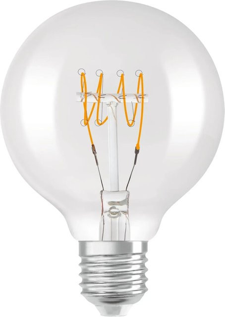 Osram LED-Leuchtmittel E27 Globeform in Klar, dimmbar, 4,8 W, 470 lm, H x Ø: 12 x 8 cm - Bild 1