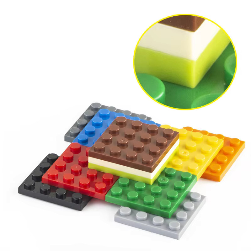 Buildmoc Baustein 4x4 Brettplatte Ziegel 100g beige - Bild 2