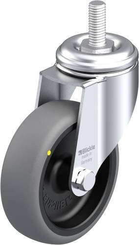 Blickle Lenkrolle LKRA-TPA 101G-ELS-GS12 in Schwarz-Grau mit 100 mm Rad-Durchmesser und 70 kg Tragfähigkeit - Bild 1
