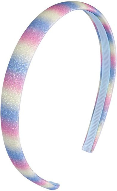 SwiftNex Stirnband Herz, Regenbogen, Glitzer, Kinder, gray - Bild 1