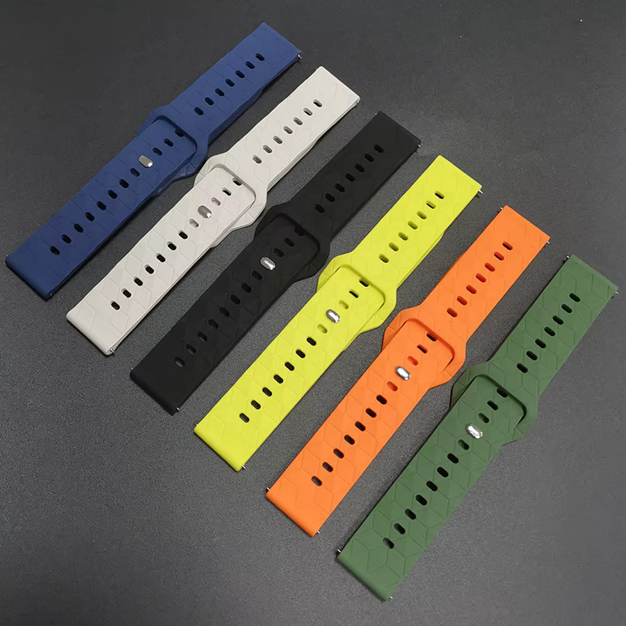 Uhrenarmband Silikon, 22 mm, Bunt, Unisex - Bild 2