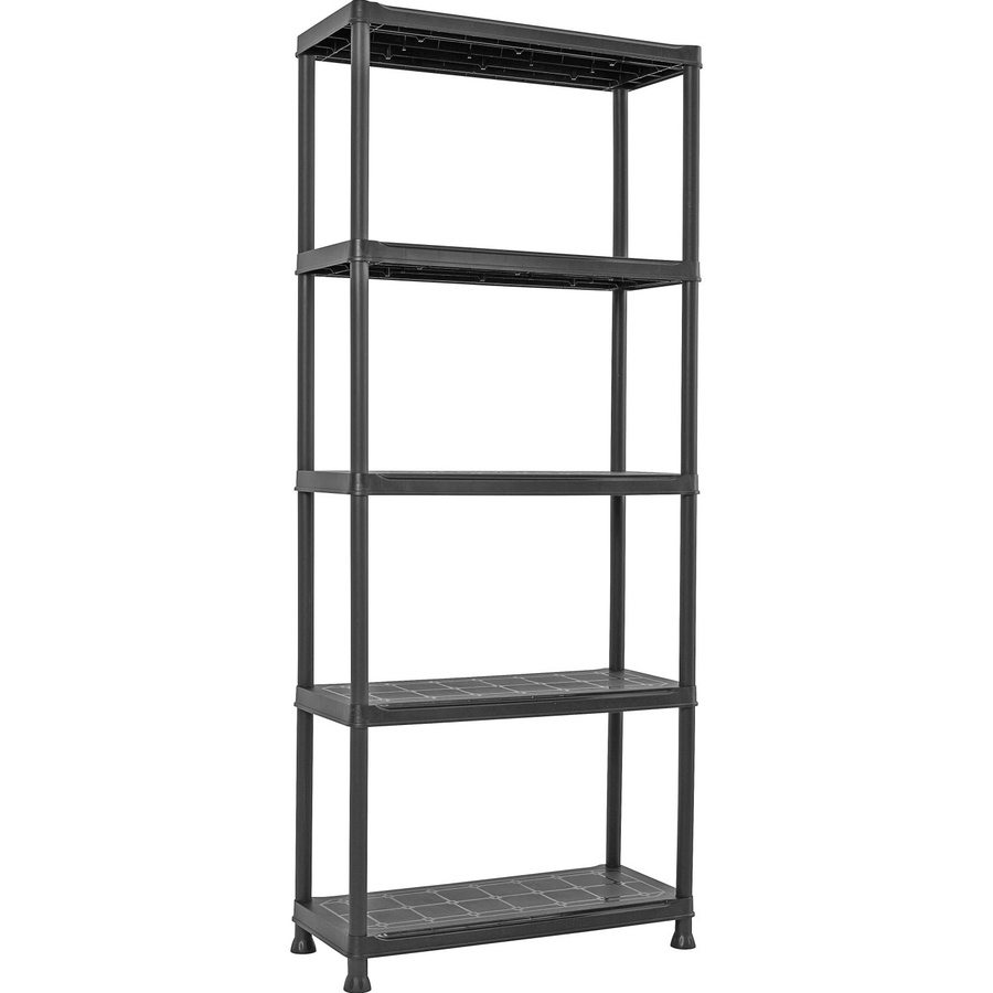 OBI Kunststoffregal S-75 Schwarz H x B x T: 176 x 74 x 32 cm - Bild 2