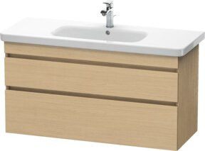 Duravit Waschtischunterschrank DuraStyle in Beige, wandhängend, 2 Schubladen, B: 113 cm, T: 44,8 cm, H: 61 cm - Bild 1