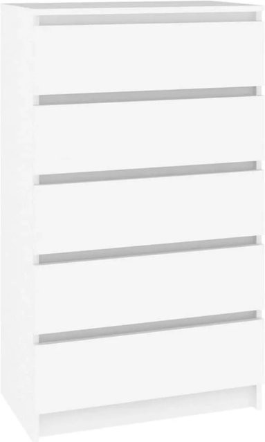 vidaXL Schubladenschrank Weiß aus Holzwerkstoff B/T/H: 60 x 36 x 103 cm - Bild 1