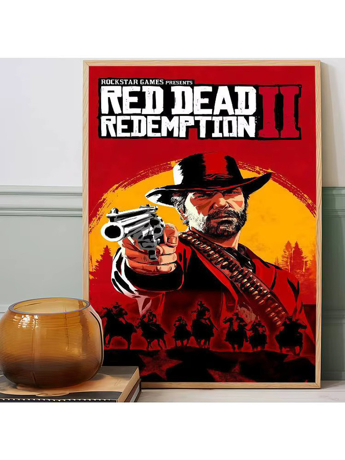 Red Dead Redemption 2 Vintage Poster Retro Wandkunst für dein Zuhause - Bild 7