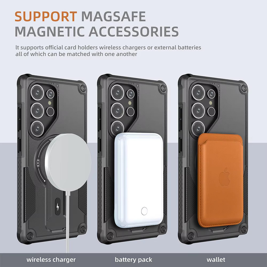 Robuste Magsafe Schutzhülle für Samsung Galaxy S26 Ultra S25 Edge S24 Plus A57 A37 A17 A07 in Blau - Bild 2