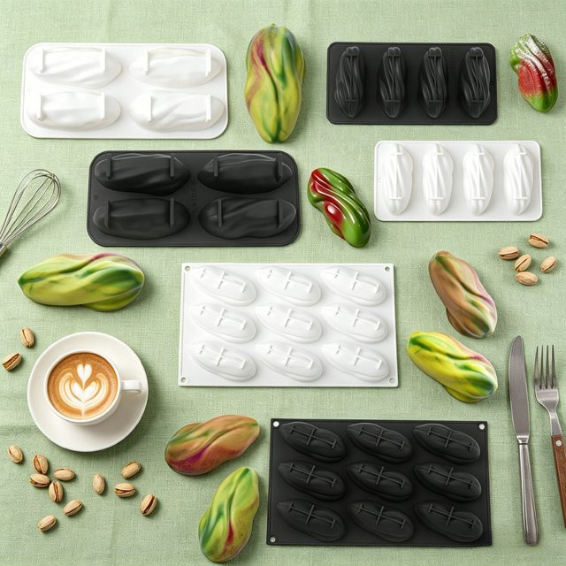 Meibum Pistazien-Silikonform für Schokolade, Desserts, Pudding und Kerzen - Bild 1