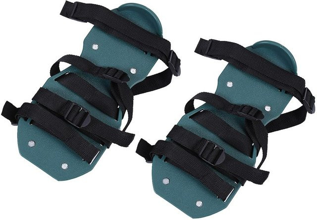 TOMTOP JMS Rasenbelüfter-Sandalen zur Bodenlockerung in Schwarz mit 4 Gurten - Bild 1