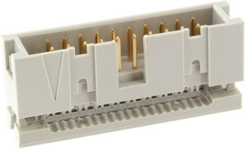 ECON CONNECT Wannenstecker WSK16G, 16-pol., grau, RM 2,54 mm, DIN 41651 - Bild 1