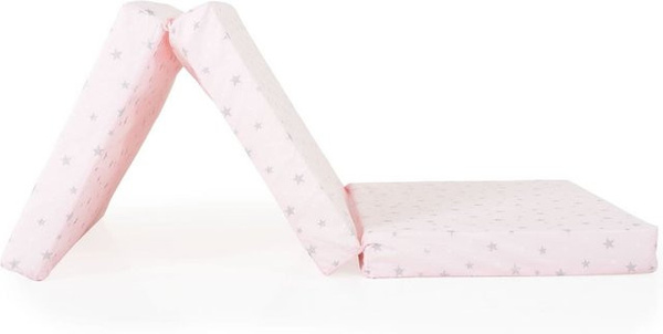 Moni Babybett Klappmatratze Mirage, Farbe Pink, B/T: 120 x 60 cm, Höhe: 6 cm, mit waschbarem Bezug und Reißverschluss