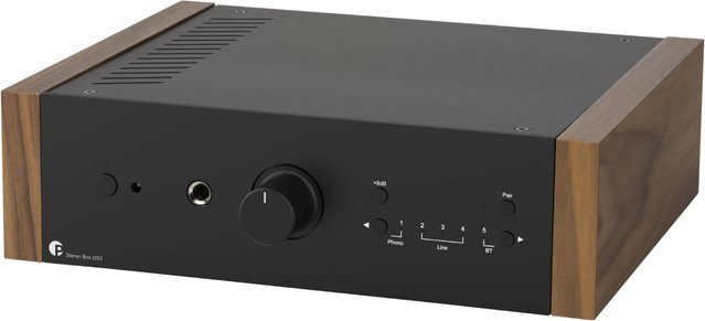 Pro-Ject Stereo Box DS2 Vollverstärker mit Bluetooth in Schwarz/Walnuss - Bild 1