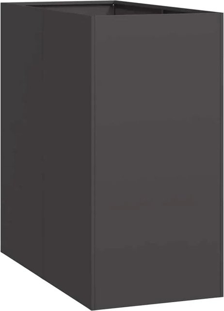 vidaXL Pflanzkübel Hochbeet aus Stahl in Schwarz, B/T/H: 40 x 80 x 80 cm - Bild 1