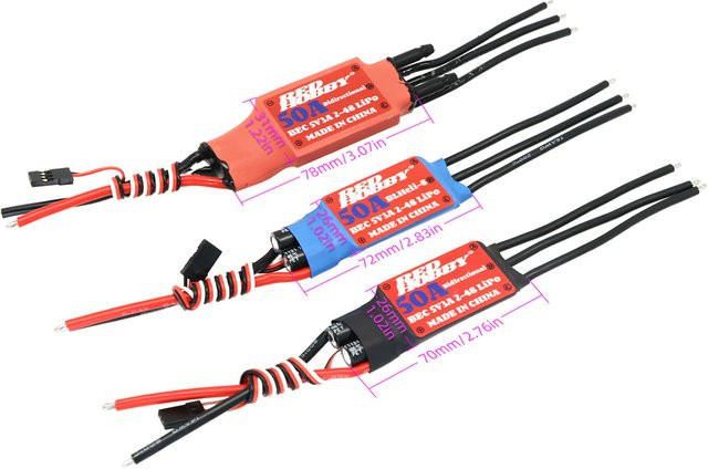 RedHobby BLheli-S 50A bidirektionaler bürstenloser Regler, Metall - Bild 1