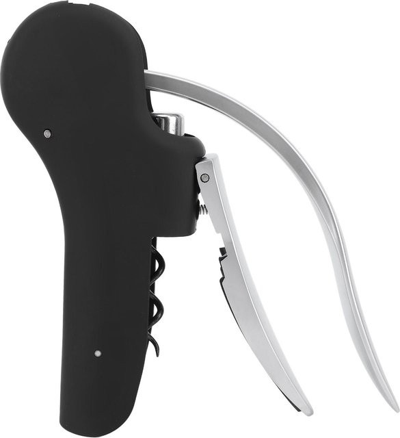 CosyHome Weinflaschenöffner manuell mit ergonomischem Griff aus Zinklegierung in Grau und Schwarz - Bild 1