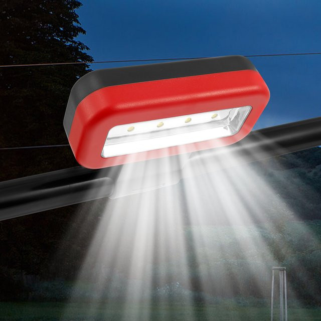 Willstar LED-Grillleuchte mit Magnetfuß und dimmbarer Helligkeit in Rot und Schwarz - Bild 1
