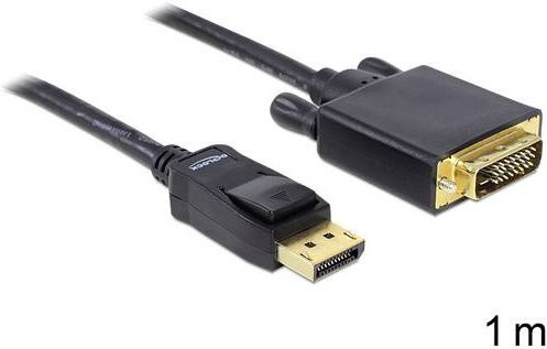 Delock DisplayPort auf DVI-D 24+1pol Adapterkabel Schwarz 1,00 m - Bild 1