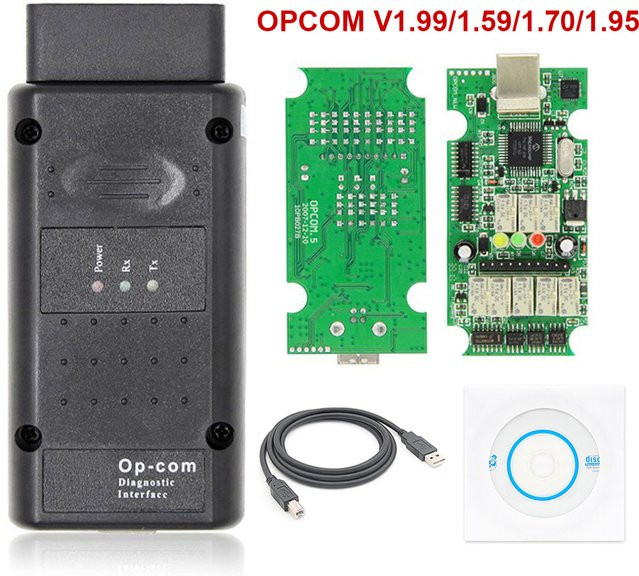 YIQIXIN OPCOM V2014 Diagnosetool für Opel mit Bluetooth und CAN BUS OBD Scanner, Schwarz - Bild 1