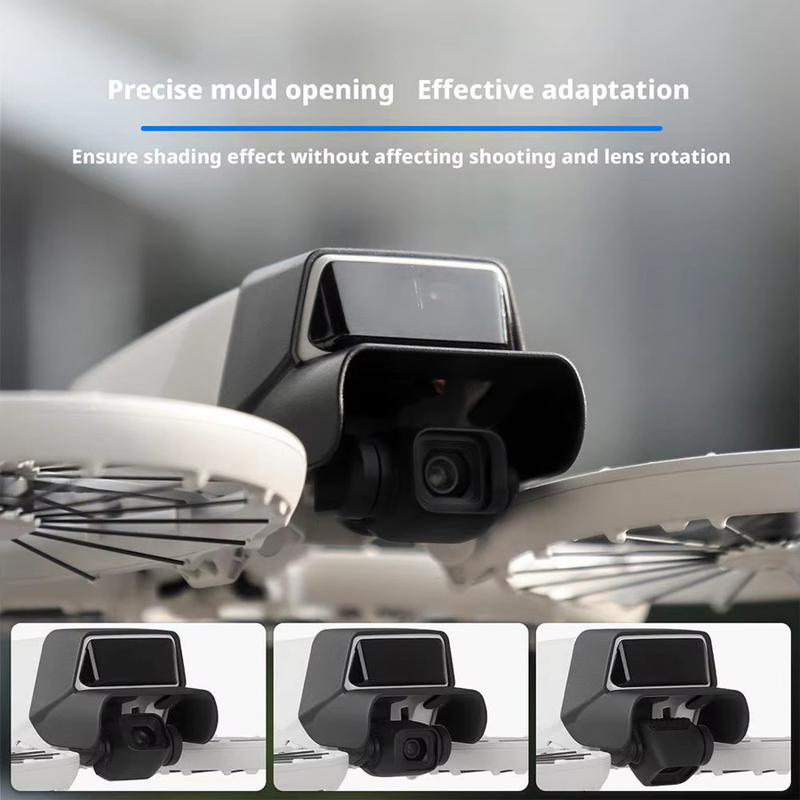 DJI Flip Objektivhaube für Drohnenkameras in Schwarz zur Vermeidung von Blendlicht mit Schnellverschluss - Bild 2