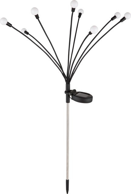 Globo Solarleuchte aus Edelstahl und Kunststoff in Schwarz, Höhe: 70 cm - Bild 1