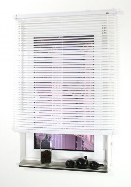 Bella Casa Kunststoff-Jalousie in Weiss, B: 100 cm, H: 220 cm, Lamellenbreite: 25 mm - Bild 1