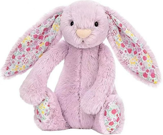 JC Bonnie Kaninchen Plüschtier mit Blumenohren, violett - Bild 1