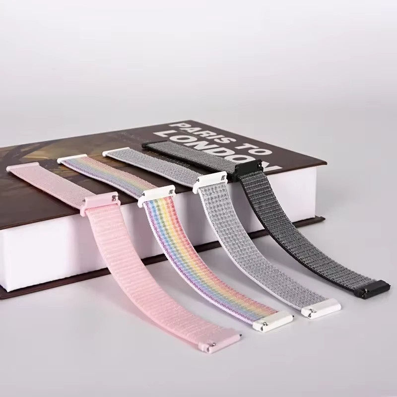 Nylon-Schlaufenarmband, Schwarz - Bild 3