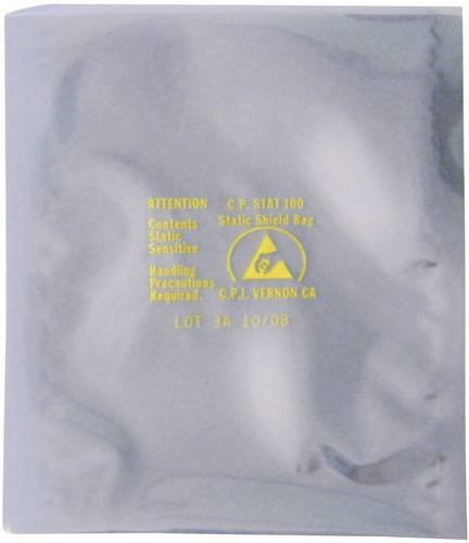 BJZ ESD-Beutel abschirmend transparent/silver B: 7,6 cm, H: 12,7 cm mit ESD-Kennbuchstabe S - Bild 1