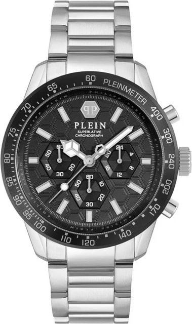 Philipp Plein Chronograph, Edelstahl, Quarz, 44 mm, Herren, Schwarz - Bild 1