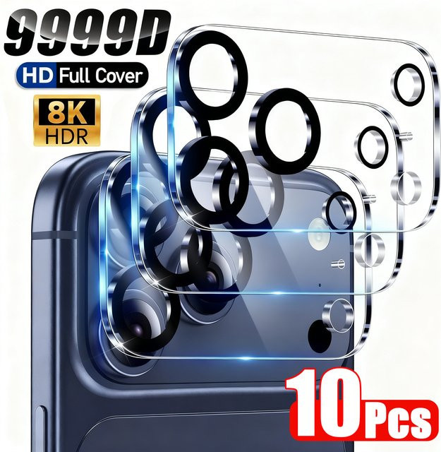 LWLYBH Kameraobjektivschutz aus gehärtetem Glas für iPhone 17 Pro Max, iPhone 17 Pro, iPhone 17 und iPhone 17 Air, transparent - Bild 1