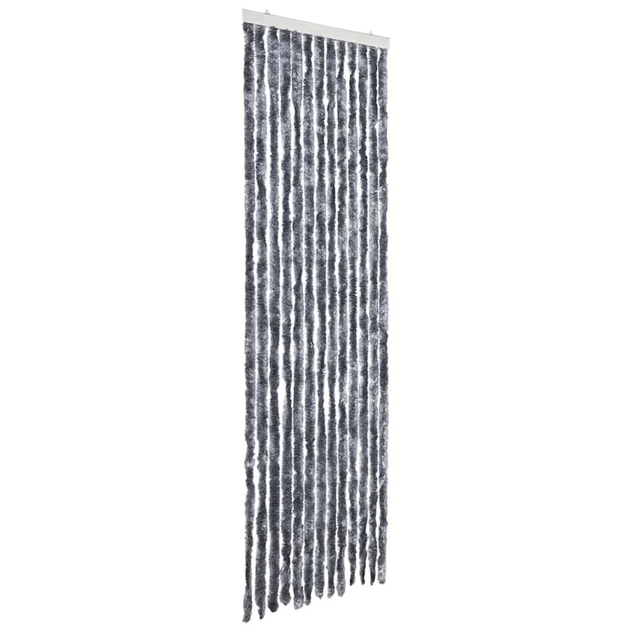 vidaXL Insektenschutz-Vorhang aus Chenille in Silber, thermoisolierend, Breite: 56 cm, Höhe: 185 cm - Bild 2