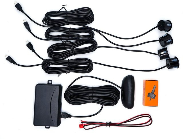 VehicleKit Auto-Parksensor-System mit LCD-Display und akustischem Alarm in Schwarz - Bild 1