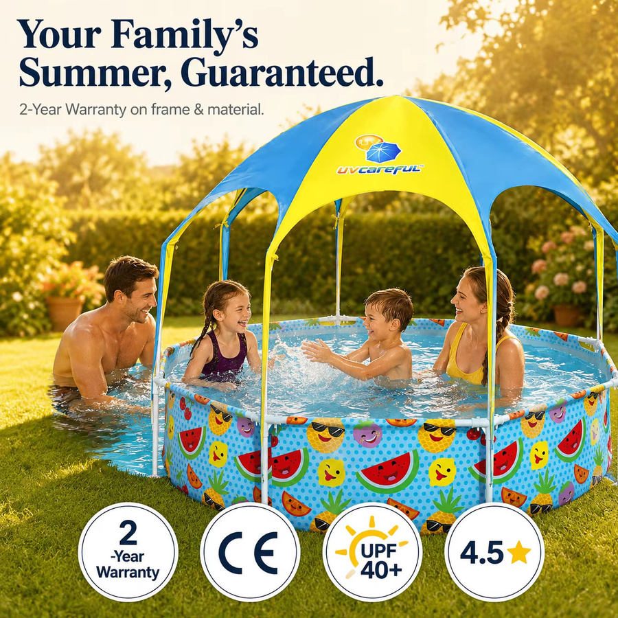 Bestway Steel Pro Aufstellpool rund, Farbe Multicolour, B/H: 244 x 51 cm, mit Tritech 3-lagigem verstärktem Material und korrosionsbeständigem Stahlrahmen - Bild 5