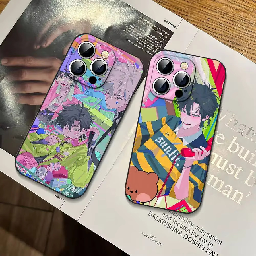 L-Link Anime Click Slim Stoßfeste Handyhülle für iPhone 11 bis iPhone 17 in Schwarz - Bild 4