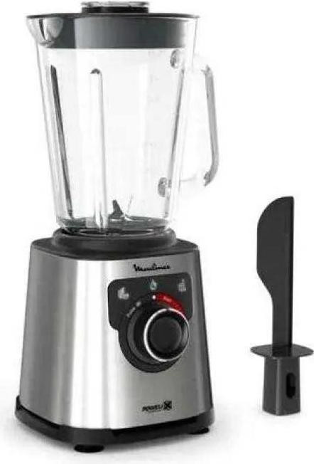 Moulinex LM871D Tischplatten-Mixer in Grau mit 1200 W, 1,5 l Volumen, Pulsfunktion und Eis-Crusher aus Edelstahl - Bild 1