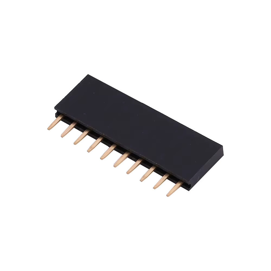 HPJF 10er Set Einreihige Pin Buchse Header Buchse Pitch 2,54mm in Schwarz - Bild 2