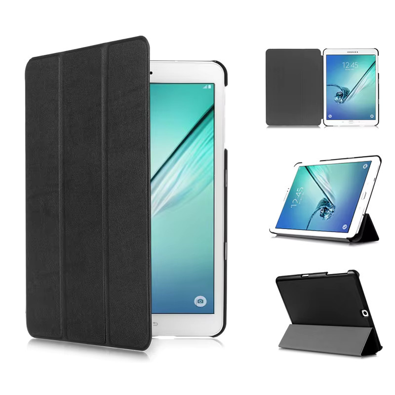 Samsung Galaxy Tab S2 9,7 Zoll Hülle SM-T810 T813 T815 T819 Trifold Magnetische Hartständerhülle in Schwarz oder Blau - Bild 4