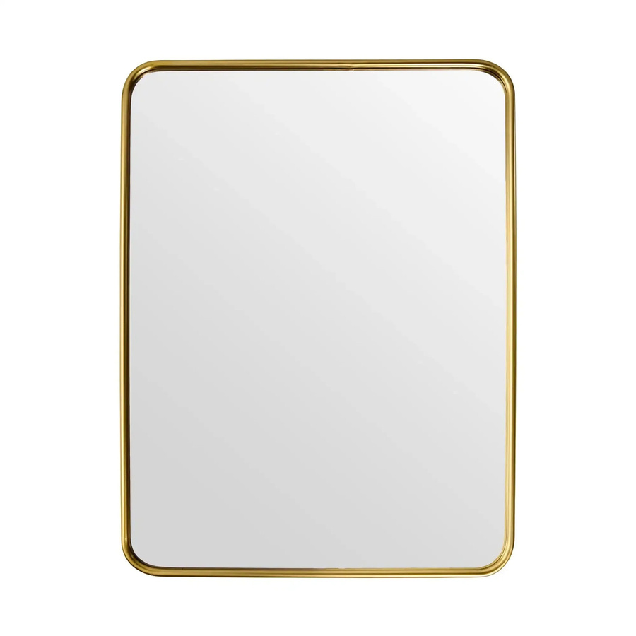House Doctor Spiegel in Gold mit abgerundeten Ecken, Breite: 60 cm, Höhe: 80 cm - Bild 1