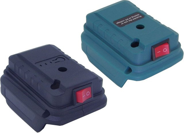 Makita Kunststoff Batterie Adapter Anschlussklemmenblock für BL1830 BL1860 BL1815 Lithium Akkus in Schwarz - Bild 1