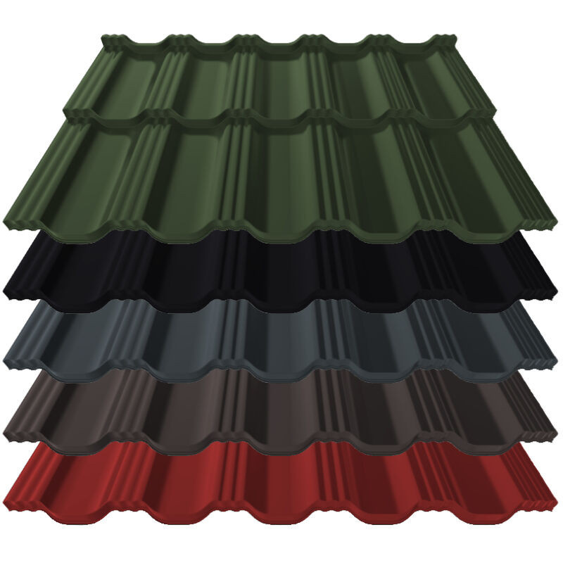 Pfannenblech Germania Simetric aus Stahl von Blachotrapez GmbH, Farbe: Mehrfarbig, Modullänge: 350 mm, Materialstärke: 0,50 mm - Bild 1