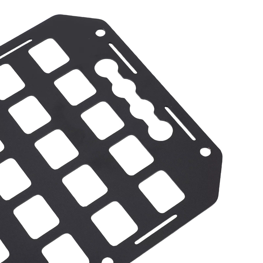 Aluminium Molle-Panel für LKW, SUVs und Wohnmobile mit L-Schienen, Schwarz, B/H: 42,2 x 22,5 cm - Bild 6