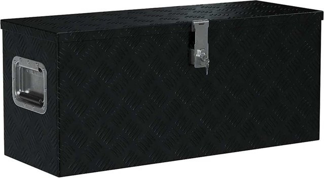 Aluminium-Aufbewahrungsbox von VD Home Furnishing in Schwarz, B/T/H: 80 x 30 x 35 cm - Bild 1