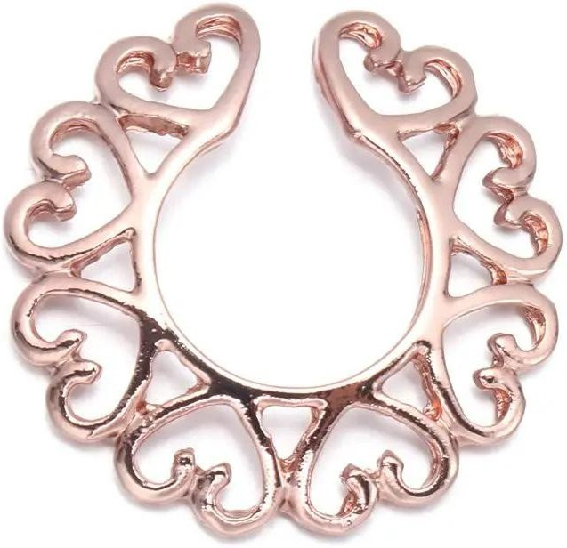 Fake-Brustwarzenring, Edelstahl, Roségold, Damen - Bild 1