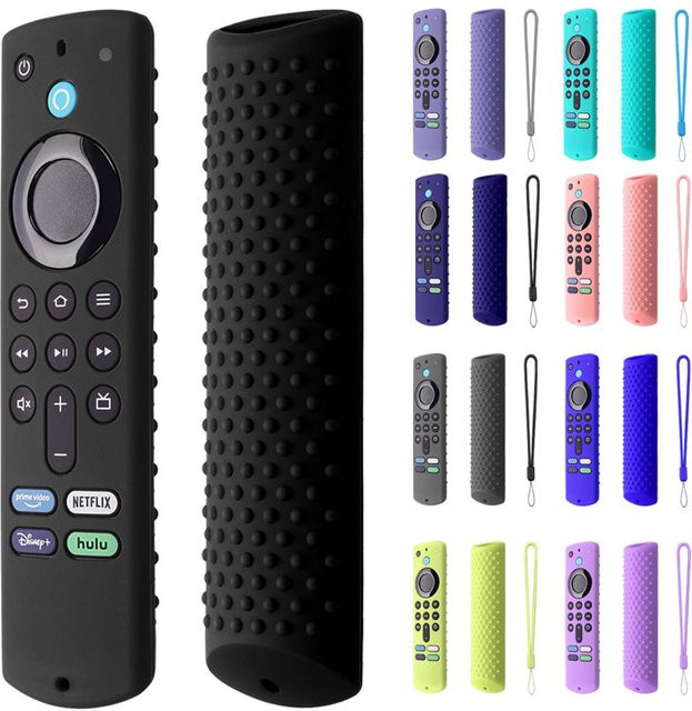 Stoßfeste Silikon-Schutzhülle für Amazon Fire TV-Stick (3. Generation) in Grau und Multicolour - Bild 1