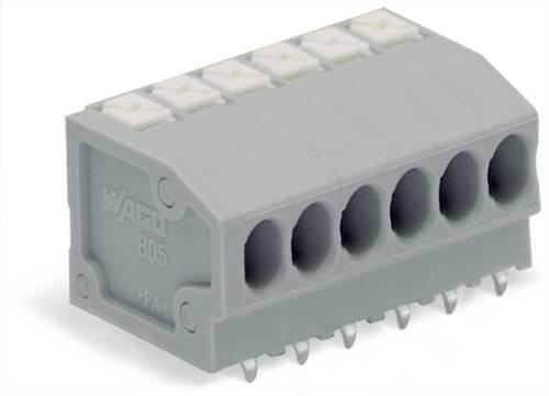WAGO 805-372 Leiterplattenklemme Grau 60 Stück - Bild 1