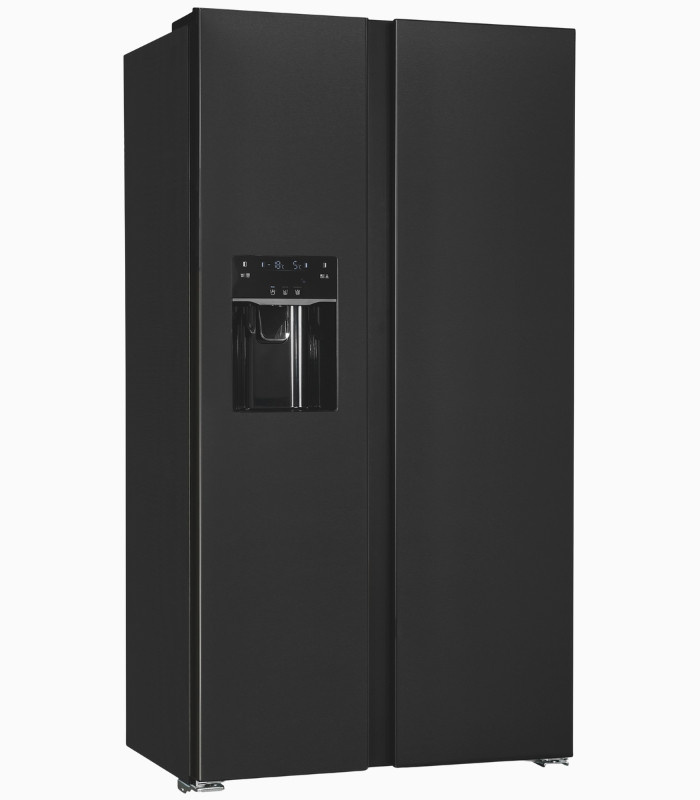 Side by Side Kühlschrank SBS5520-CF-040E in Inoxlook, No Frost, freistehend, Silber/Schwarz, H x B x T: 177,5 x 91,0 x 66,0 cm - Bild 2