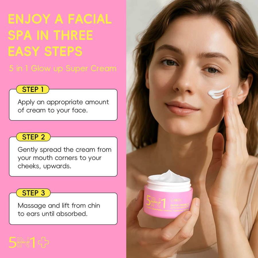 LAIKOU Glow Up Gesichtscreme mit Vitamin C und Kollagen, 30g - Bild 2