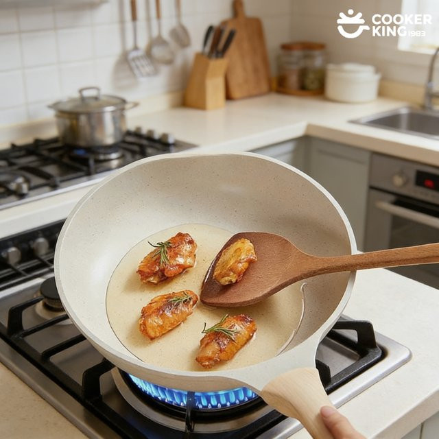 COOKER KING Holzspatel aus Ebenholz in Braun, Länge: 42 cm - Bild 1