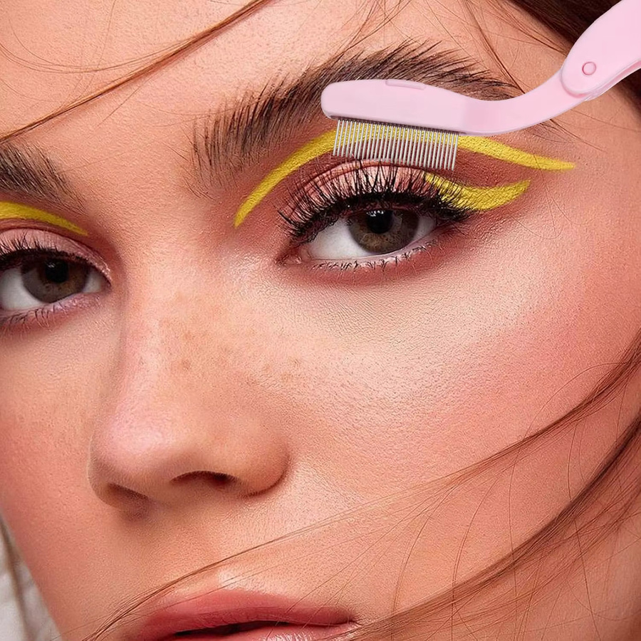 2 faltbare Wimpernkämme, Wimperntrenner und Wimperntusche-Werkzeug - Bild 2