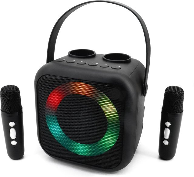 Soundmaster BT2024SW Karaoke-Anlage mit Mikrofon, Schwarz - Bild 1